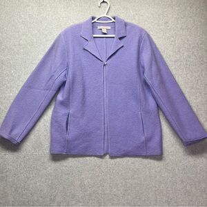 Marconi Vintage Women’s 100% Wool Jacket Cottagecore Purple‎ Cozy Overcoat L
